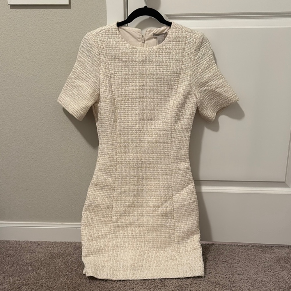 Cream Boucle dress NWT